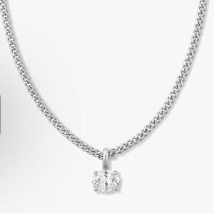 Melinda Maria Hello Darling Necklace - Silver - New